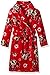 Disney Girls' Big Minnie Mouse Robe, Red, 8