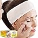 (3 Pieces) Facial Spa Headband - Stretch Terry Makeup Headband | FITS ALL HEAD SIZES | Velcro Towel Headband For Washing Face, Bath, Mask Applications, Facials, Skincare | (4