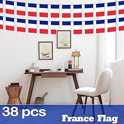France String Flag Pennant Banner - 38 Flags, 42