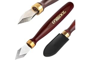 O'SKOOL Marking Knife High Speed Steel Blade Beechwood Handle - Precision and Durability for Professional Woodworkers, MAM016