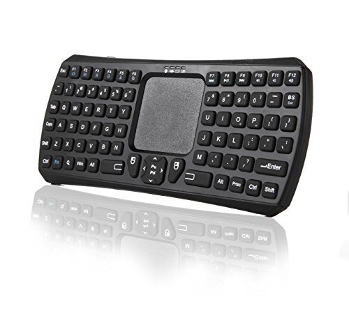 Gosin Ultrathin Mini Handheld Wireless Bluetooth Keyboard with Touchpad for Windows Android IOS(Mini Black)