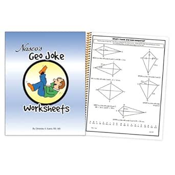 Amazon Com Nasco Tb20658t Geo Joke Worksheets 64 Page Book Grades 8 Office Products