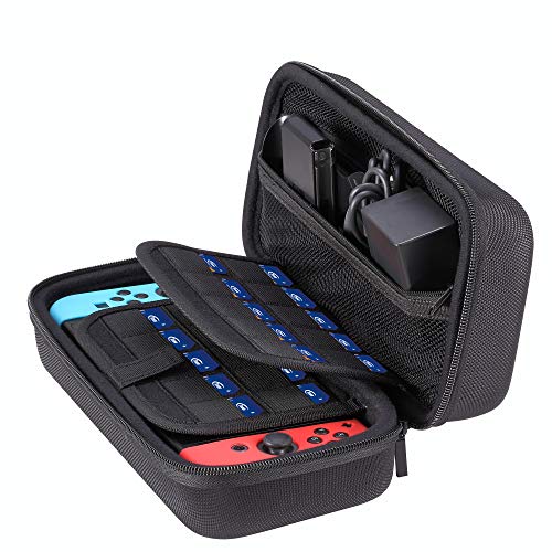 image for Vikena Hard Carrying Case for Nintendo Switch Fits AC Adapter Console 