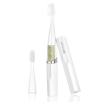 Travel Electric Toothbrush By Gevilan With 2 Modes Battery Powered Waterproof And Portable Lipstick Mini Design For Daily Oral Beauty Care