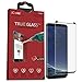 iCarez Tempered Glass Screen Protector for Galaxy S8, 1-Pack Full Coverage Black Frame