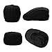 Wool Newsboy Cap for Men Winter Hat Fitted Hunting Ivy Flat Cap British Drivers Cap Black Large