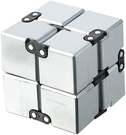 HUILINGDON Infinite Turn Spin Cube Infinity Cube Pressure Reduction Toy - Edc Fidgeting - Killing Time Toys Infinite Cube For ADD, ADHD, Anxiety, and Autism Adult and Children
