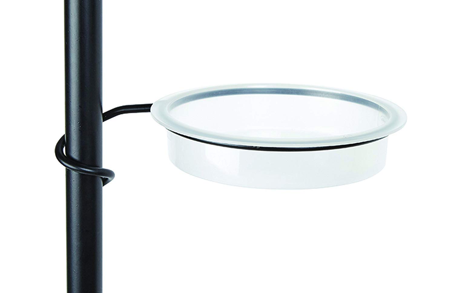 Gardman A04386 Metal Bird Bath And Support Ring, Black, 3.5 x 21 x 40 cm