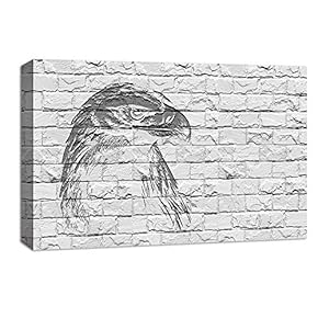 Canvas Wall Art Abstract Wild Animals Painting Artwork for Home Prints Framed - 12x18 inches