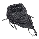 TRENTON Unisex Arabian Square Scarf Desert Scarf Tactical Head Scarf With Tassels