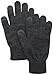 Touchpoint Men's Knit Shima Glove, Charcoal, One Size
