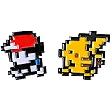Pocket Monster Ash Pikachu 8 Bit Gameboy Enamel Pin