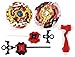 Bey Burst Evolution Battling Tops High Performance Starter Set with Launcher Grip Battle Set (2 in 1 Pack)