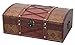 Vintiquewise(TM Pirate Treasure Chest/Box with Leather X