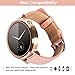 Fitian 20mm Stainless Steel Folding Clasp Smart Watch Band Metal Watchband for Moto 360 2 2nd Gen Man 42mm/Gear S2 Classic/Pebble Time Round (Champagne Gold)