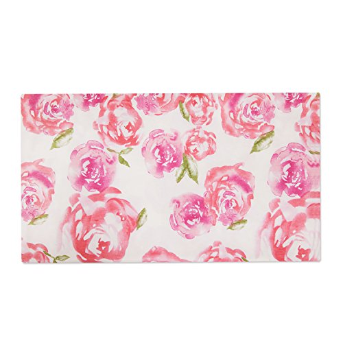 Newborn Baby Swaddle Blanket and Headbands Set Soft Floral Wrap Receiving Blankets for Spring Summer