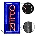 Leadleds 1910-2 LED Signs Open Portable 19-inch Height Vertical Neon Sign with 2 Light Modes for Bar Tattoo Salon Store Beauty Spa Business