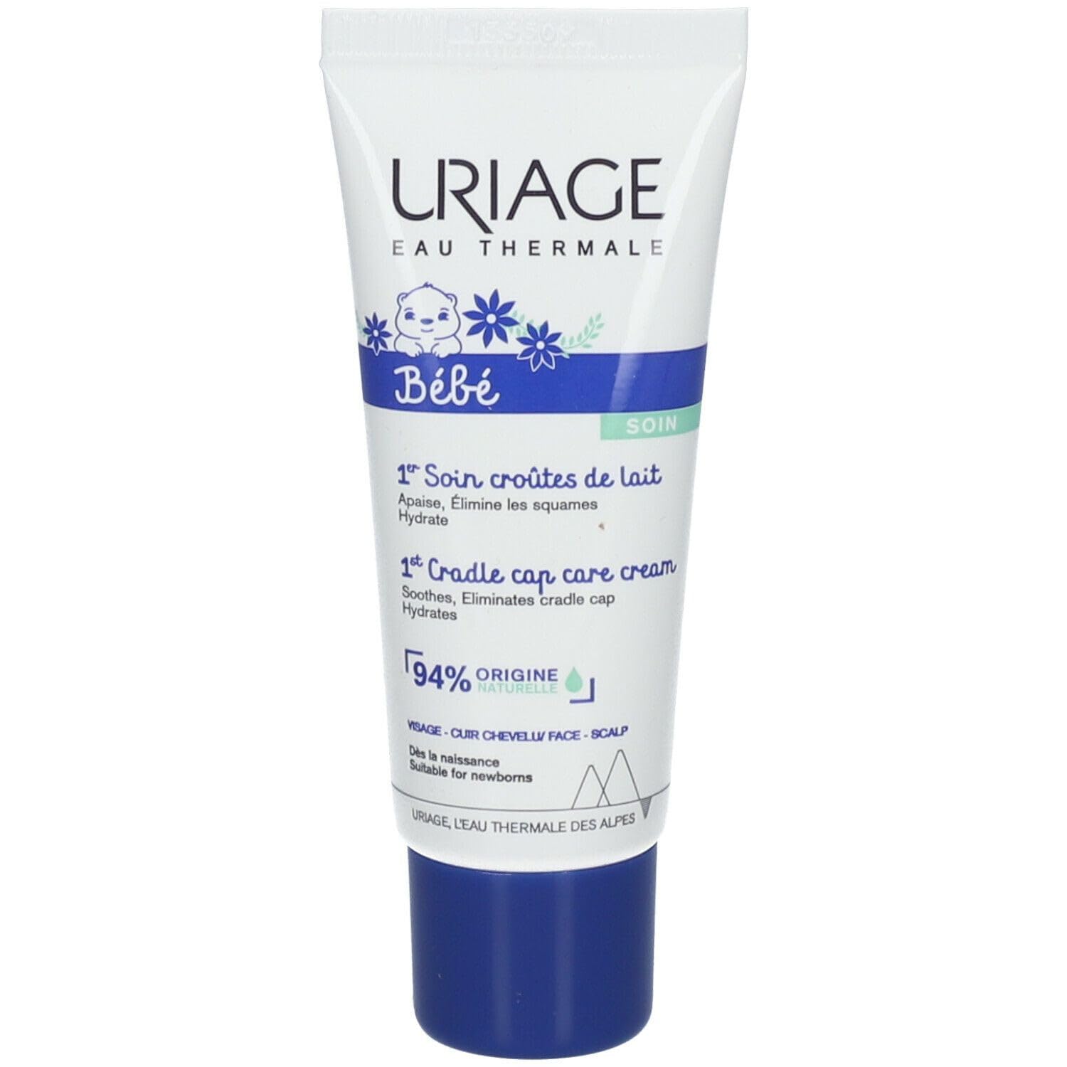 Uriage Cradle Cap Skincare Soothing Regulating Cream for Babies, 40 ml (Pack of 1)