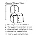 SINSSOWL Set of 100pc White Color Universal Size Polyester Spandex Banquet Wedding Party Decoration Stretch Dining Chair Covers-(Flat Bottom)