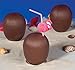Coconut Cups with Straws, 16-Ounces, 5.5-Inches tall (1-Dozen)