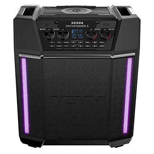 ION Pathfinder 3 Bluetooth Portable Speaker with Wireless Qi Charging