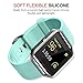 Compatible for Blaze Band, Soft Flexible Silicone Strap Quick Release Pins Easy Wearing Band Replacement with Blaze Smart Fitness Watch