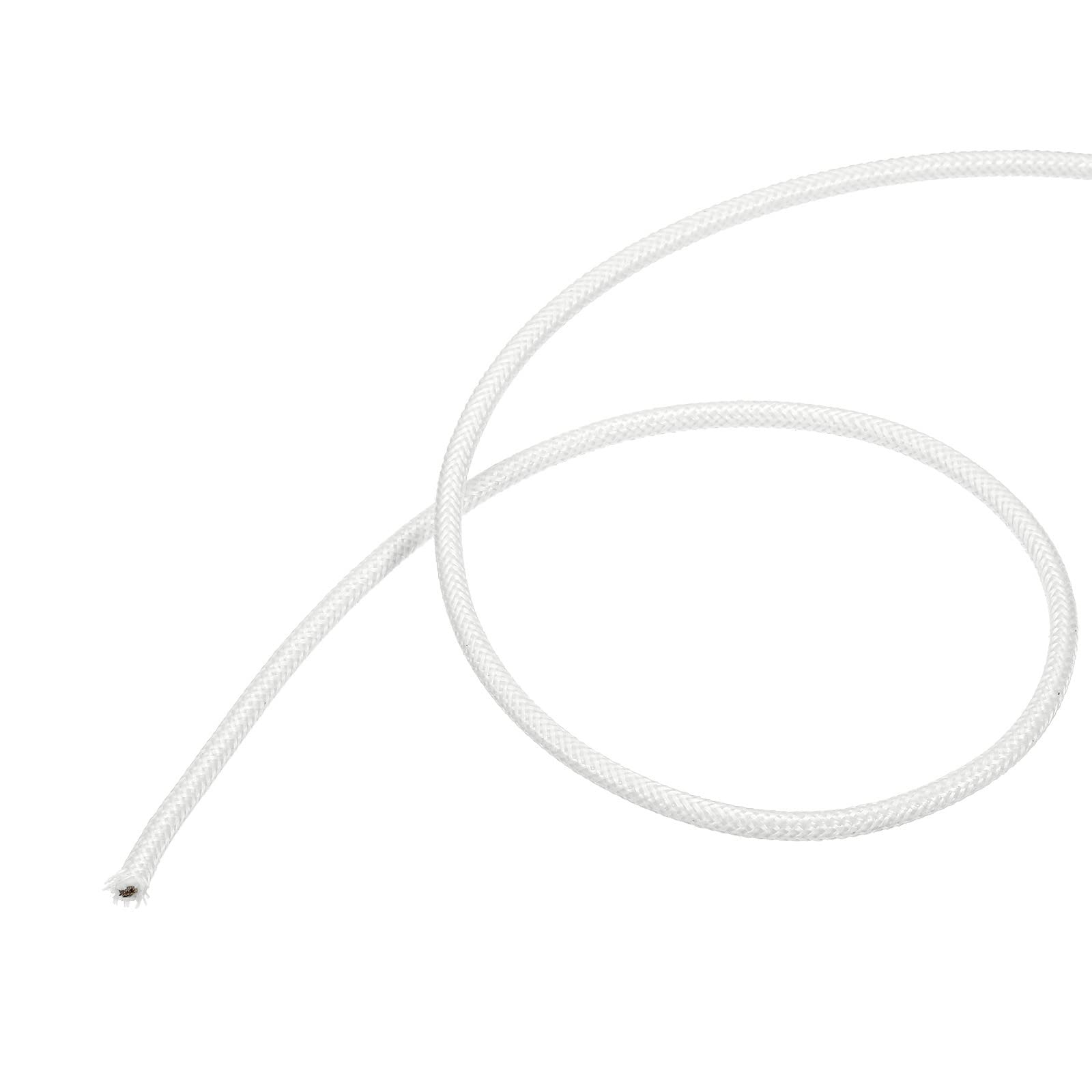 YOKIVE Electronic Wire, 13AWG Insulated Silicone Cable, for Connecting Electrical Devices, Great for Metallurgy, Chemical Industry, Home (White, 16.4 Ft)