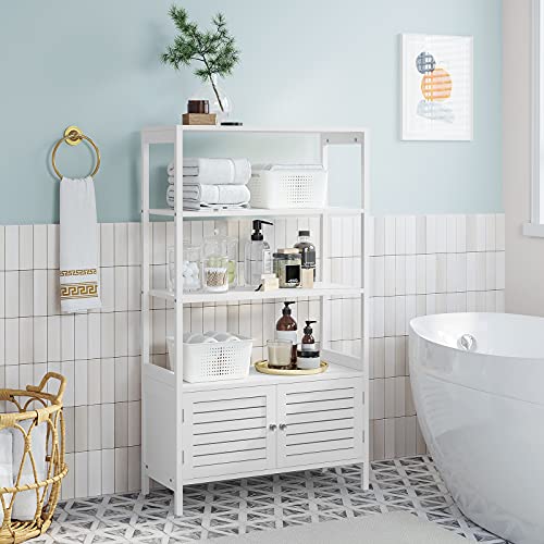 SONGMICS Bathroom Bathroom Storage with 3 Shelves and