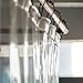 Kent & West PEVA Shower Curtain Liner - USA Made, PVC Free, Clear, Durable 9 Gauge, Bottom Magnets, 72