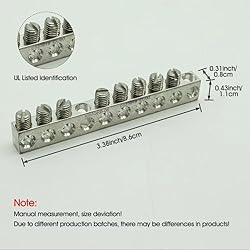 UL Certified Ground Bar Kit, Max Wire Dia 4