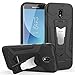ykooe Galaxy J7 Pro Case, (Silicone Series) Heavy Duty Protection Hybrid Shockproof Dual Layer Protective Case Cover With Stand Samsung Galaxy J7 Pro - Black