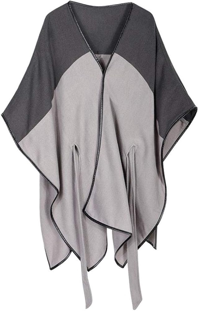 Shawl Winter Women Poncho Femme Cashmere Wool Poncho And Capes Leather
