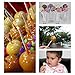 6 Inch Cake Pop Sticks Set Pack of 300, Each of 100 Pieces Parcel Bags, Treat Sticks and Colorful Metallic Wire for Lollipops Candies Chocolates and Cookies