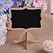 Leyaron 15 Pack Mini Chalkboards Place Cards with Easel Stand - Wood Rectangle Small Chalkboard Signs for Wedding, Birthday Parties, Table Numbers, Food Signs and Special Event Decoration