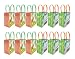 Barnyard Farm Animals Party Favor Treat Bags, 12 Pack