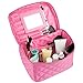 EN'DA professional Big Size Nylon Cosmetic Bags With Quality Zipper Single Layer Travel Makeup Bags For Women(Pink)
