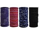 4 Count Double Dry Headwears,Moisture Wicking Balaclava