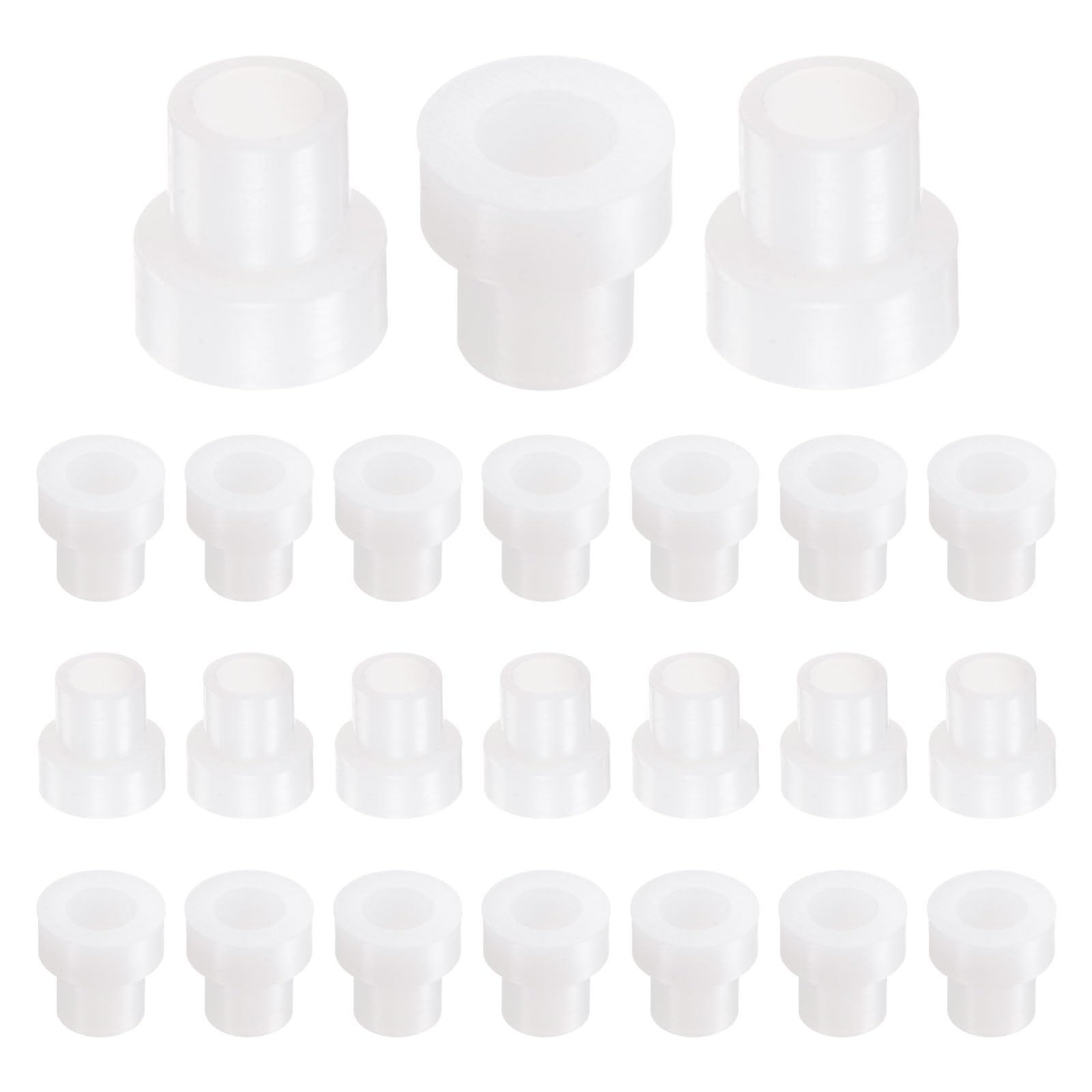 uxcell 24pcs Flanged Sleeve Bearings Plastic