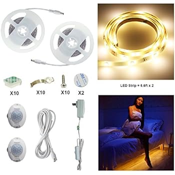 Under Bed Light, WILLED Dimmable Motion Activated Bed Light 5ft LED