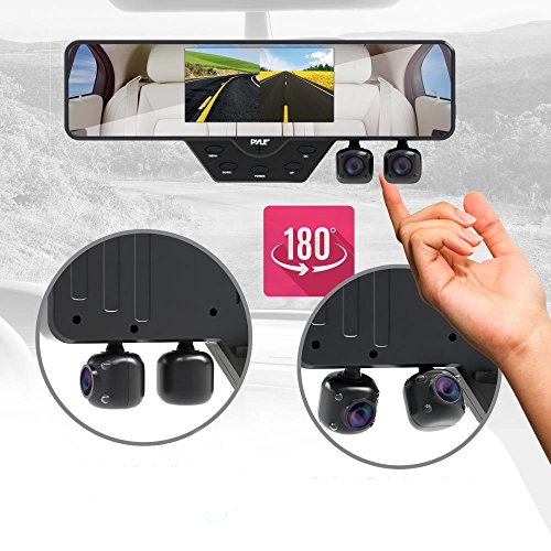 Upgraded 2018 Dashcam Backup Car Camera Rear View Mirror Car Recorder