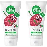 Fresh Monster Natural, Toxin-free Kids Hair Conditioner, Strawberry Smoothie, 2Count, 6 oz