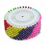 New 480pcs Multi Colour Round-Head Faux Pearl Decorating Pin Dressmaking Pin