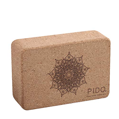 WWWW pido Yoga Cork Yoga Block High Density Natural Tasteless Yoga Brick Exercise Fitness Sport Yoga aids