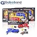 GoBroBrand Laser Tag Gun Toy Blast Set - The Lazer tag Gun set includes 4 Team player settings, 2 guns 2 Badges, 2 Belts, 10 Cards, - Best Toy Gift Kids For Boys Girls age 3, 4, 5, 6 - 12yrs old