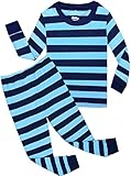 shelry Boys Striped Pajamas Christmas Children PJS Gift Set 100% Cotton Kids Pyjamas