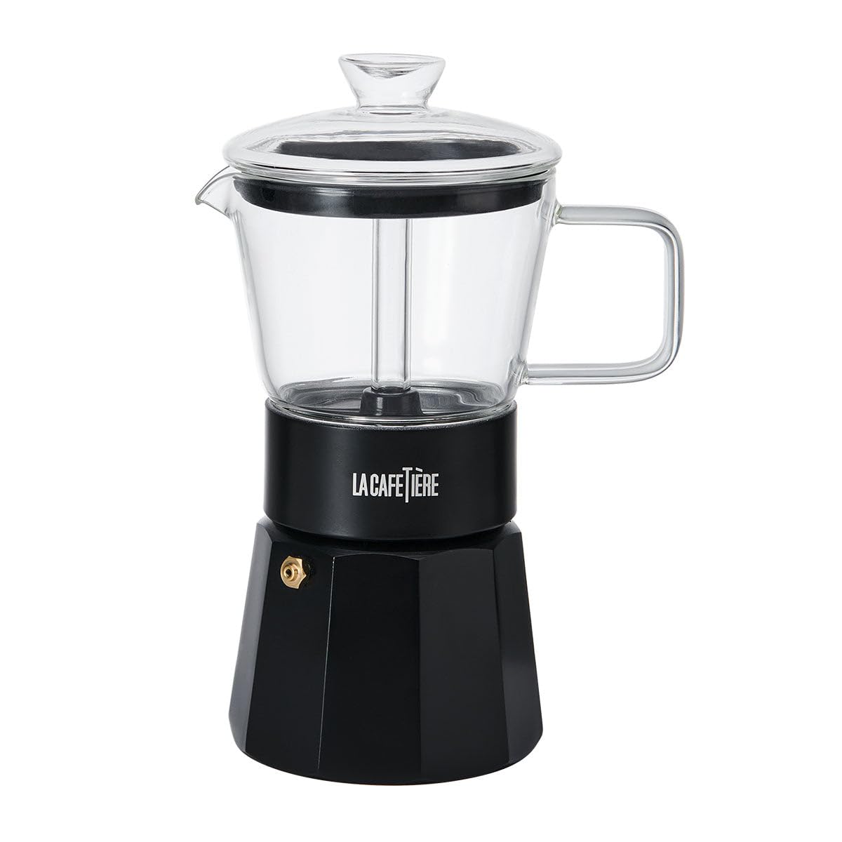La Cafetière Verona Glass Espresso Maker, Black, 6 Cup, Gift Boxed