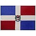 Dominican Republic Flag Embroidered Emblem Caribbean Iron On Sew On National Patch