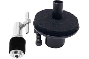 TUOREN Hi-Hat Clutch and Seat Holder Set 22mm Cymbal Stand Holder Hi-Hat Clutch Pad Support for Jazz Drum Parts Accessories (2Pcs)