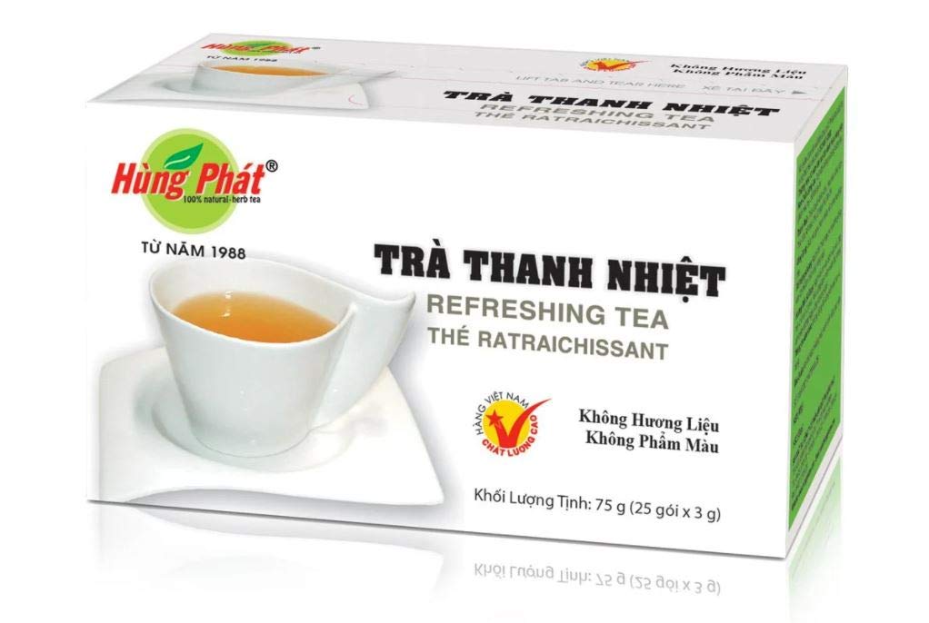 Hung Phat Tea 25 Bags (Refreshing, 6 Packs) Grocery