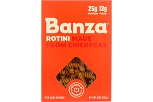 Banza Chickpea Pasta, Rotini (Pack of 6) by BANZA